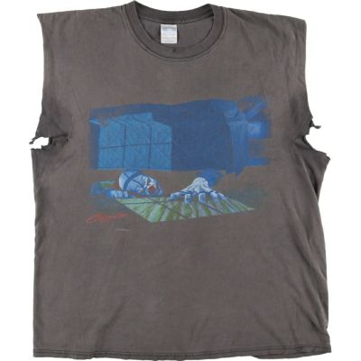 古着 00年代 ギルダン GILDAN ノースリーブ プリントTシャツ メンズXL相当 /eaa432281 【中古】 【240719】