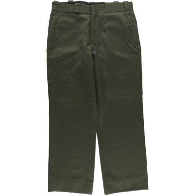 古着 ヘリンボーン ウールパンツ スラックス メンズw33相当