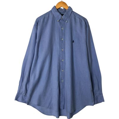 古着 ラルフローレン Ralph Lauren BLAKE 長袖 シルク×リネン