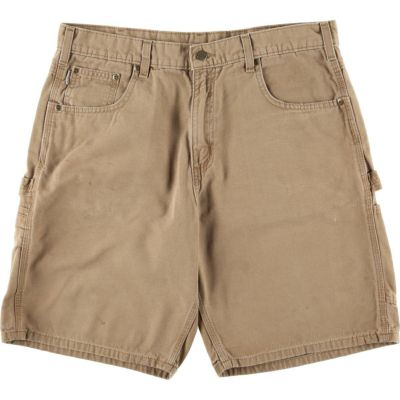 【USA製】Carhartt ペインター ショートパンツ ダック地 42サイズ 90's 00's Carhartt カーハート ダック地ペインターショート
