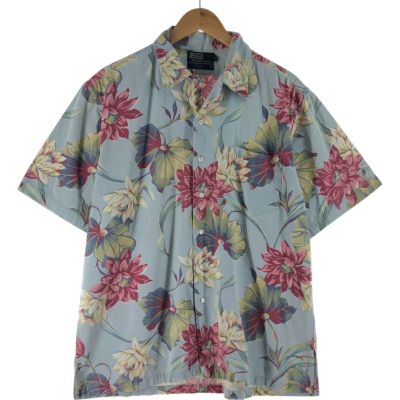 【90s】POLO RALPH LAUREN ハワイアンシャツ　総柄　ビンテージ 90s Polo Ralph Lauren 