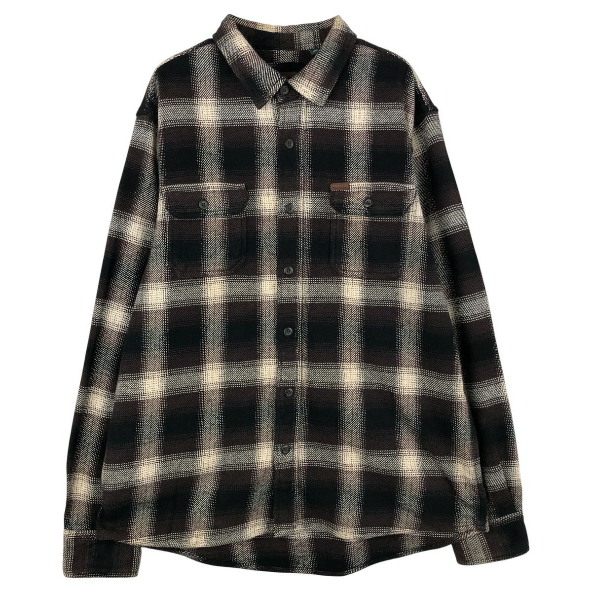 古着 オービス ORVIS 長袖 ヘビーネルチェックシャツ メンズM相当