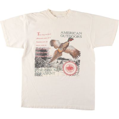 古着 90年代 鳥柄 アニマルTシャツ メンズM相当 ヴィンテージ /eaa432435 【中古】 【240720】