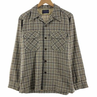 古着 70年代 ペンドルトン PENDLETON ノーカラー ウールジャケット