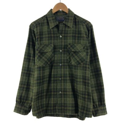 古着 70年代 ペンドルトン PENDLETON チェック柄 オープンカラー