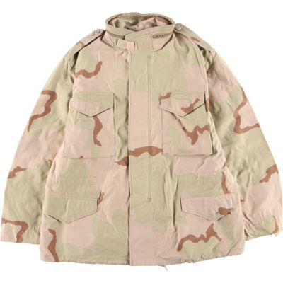 M-65 実物　美品　L-long 迷彩色 長袖ジャケット MILITARY 実物 USED 米軍 M-65 フィールドジャケット WOODLAND