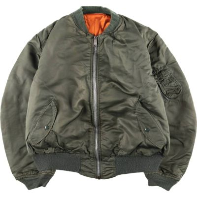 古着 80年代 民間品 アルファ ALPHA MA-1タイプ 中綿入り ミリタリー
