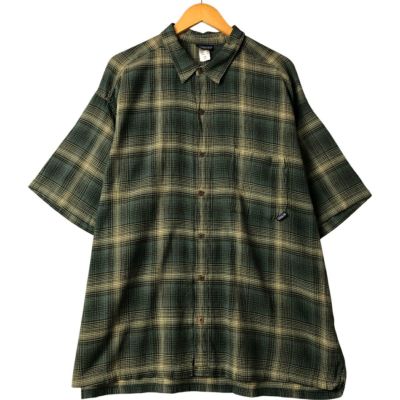 「XL」パタゴニア/BOXタイプ/チェック/半袖/コットン/古着 patagonia - 古着 パタゴニア Patagonia ORGANIC COTTON