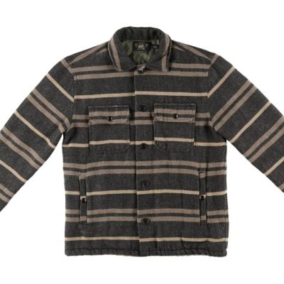 RRL ラルフローレン　ダークグレー ニットシャツジャケット　XS 楽天市場】RRL ダブルアールエル ラルフローレン コットン/リネン