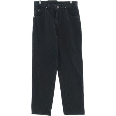 プラダ ブラックデニム ストレートレッグ レギュラーフィット中古 古着 ラングラー Wrangler REGULAR FIT ブラックデニム