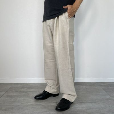 古着 チェック柄 ツータック ウールパンツ スラックス メンズw36