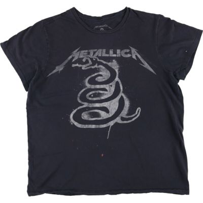 古着半袖バンドtシャツ メタリカスカル バックプリント パスヘッドXL白ホワイト バンドt】METALLICA メタリカ スカル パスヘッド バンドTシャツ