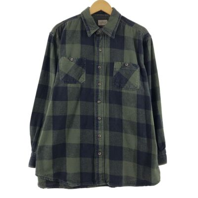 古着 C.E. SCHMIDT WORKWEAR チェック柄 長袖 ヘビーネルシャツ メンズ