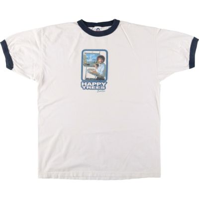 1970年代/ハッピーフェイス/リンガーTシャツ/L 1970年代/ハッピーフェイス/リンガーTシャツ/L
