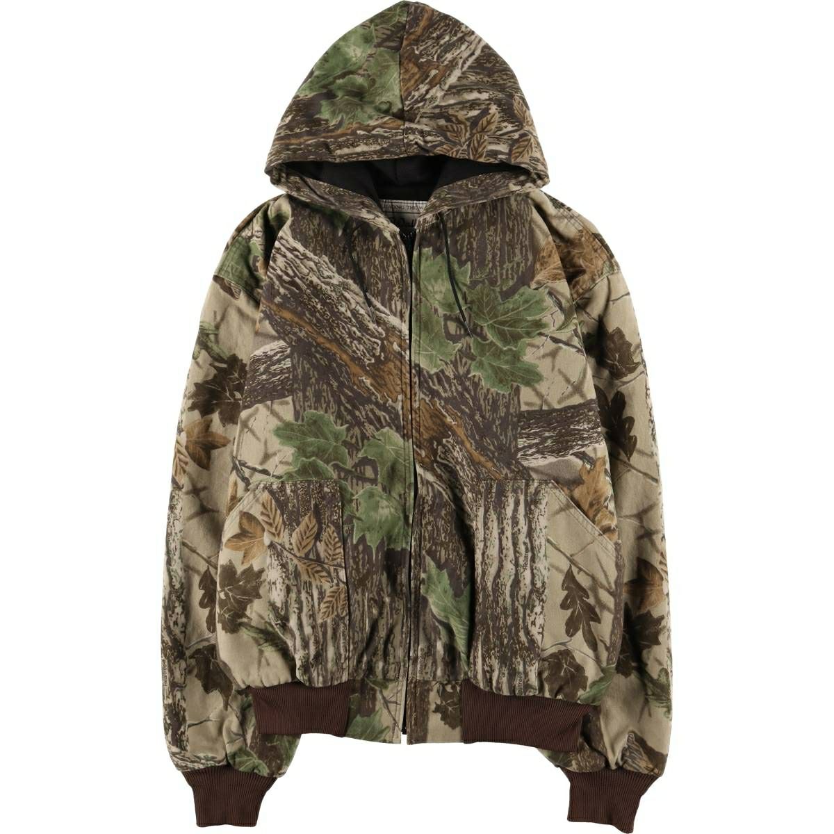 古着 ウォールズ WALLS 迷彩柄 リアルツリーカモ コットンパーカー