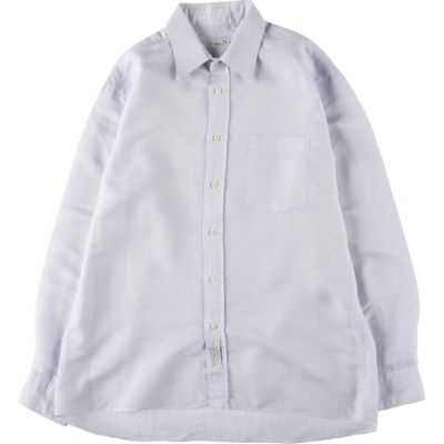 古着 80年代 クリスチャンディオール Christian Dior CHEMISES ストライプ柄 長袖 ドレスシャツ メンズL相当 ヴィンテージ /eaa566032 【中古】 【250713】 【ADEL/アデル】