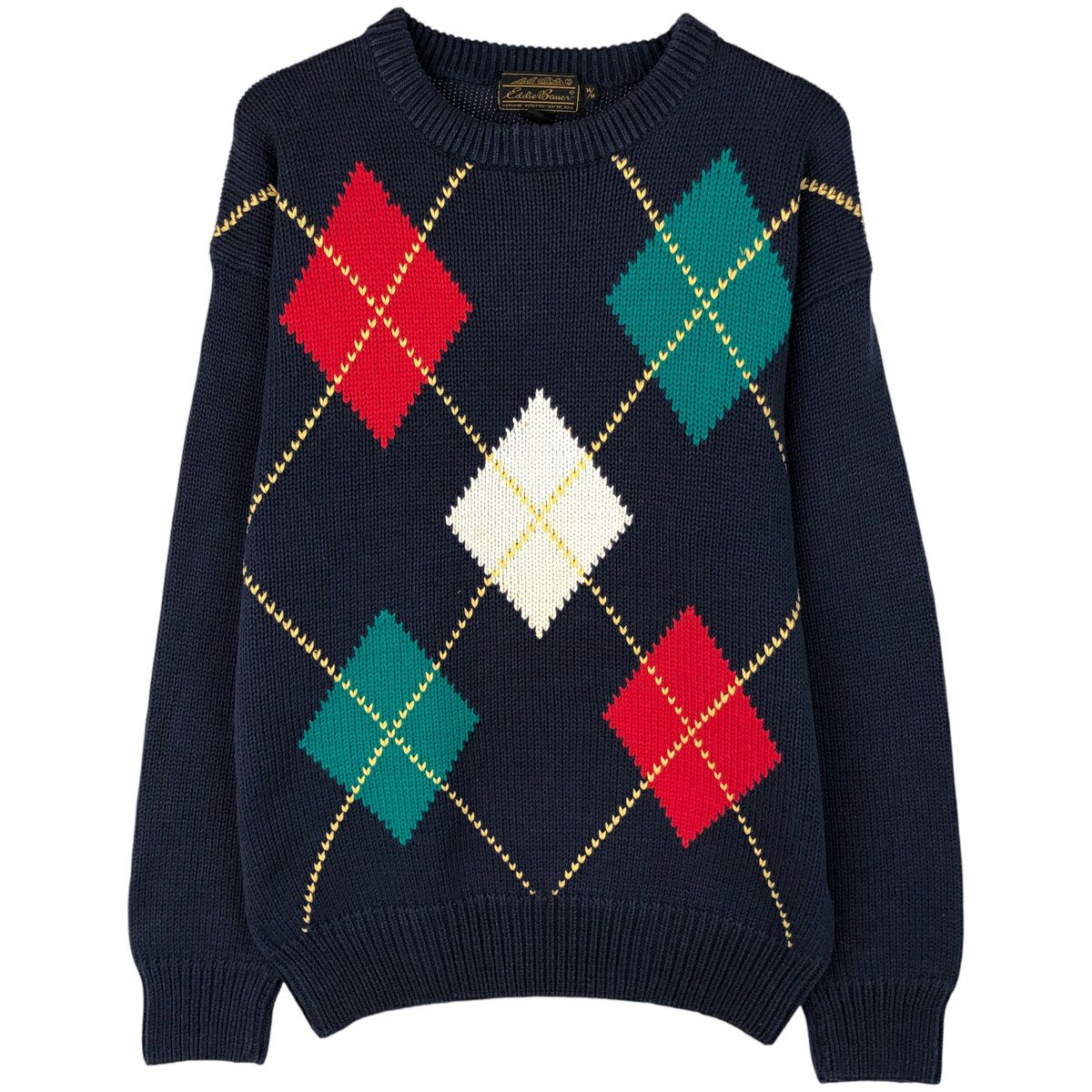 古着 80～90年代 エディーバウアー Eddie Bauer 黒タグ コットンニット