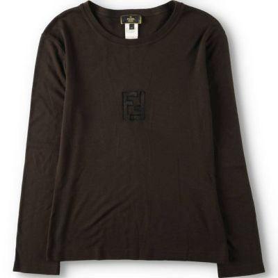 古着 フェンディ FENDI ロングTシャツ ロンT イタリア製 メンズM相当