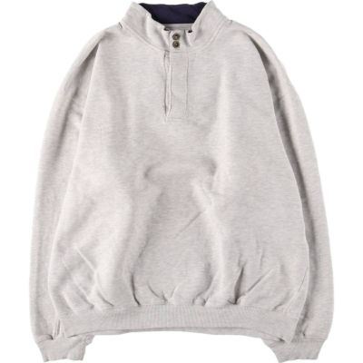 古着 80～90年代 エディーバウアー Eddie Bauer 黒タグ ハーフボタン スウェットシャツ トレーナー メンズL相当 ヴィンテージ /eaa568312 【中古】 【250718】