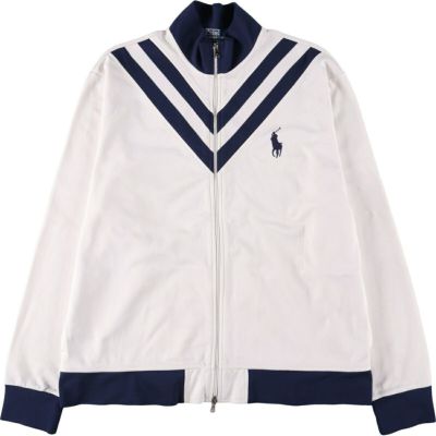 ポロバイラルフローレン トラックジャケット スウェット ドイツ ビックポニー L ラルフローレンRalph Laurenスウェット紺トラックジャケット