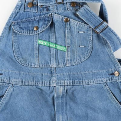古着 90年代 キー Key デニムオーバーオール メキシコ製 メンズw39相当
