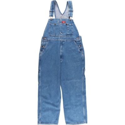 古着 ディッキーズ Dickies デニムオーバーオール メンズw34相当 /eaa467362 【中古】 【240722】 ss2503_30