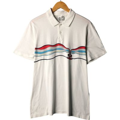 80s adidas ポロシャツ Mサイズ ホワイト ヴィンテージ 希少 usa 製80s adidasポロシャツ Mサイズ ホワイト ヴィンテージ
