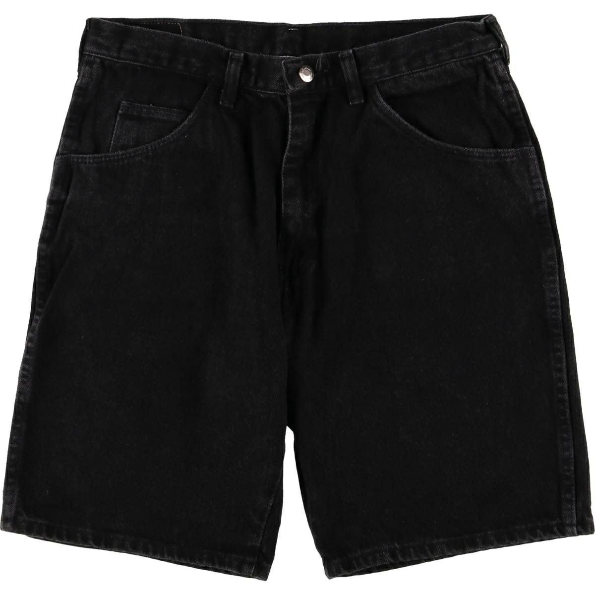 90's Wrangler ラングラーUSA製　ブラックデニム ショートパンツ 古着 ラングラー Wrangler ブラックデニムショーツ ショートパンツ