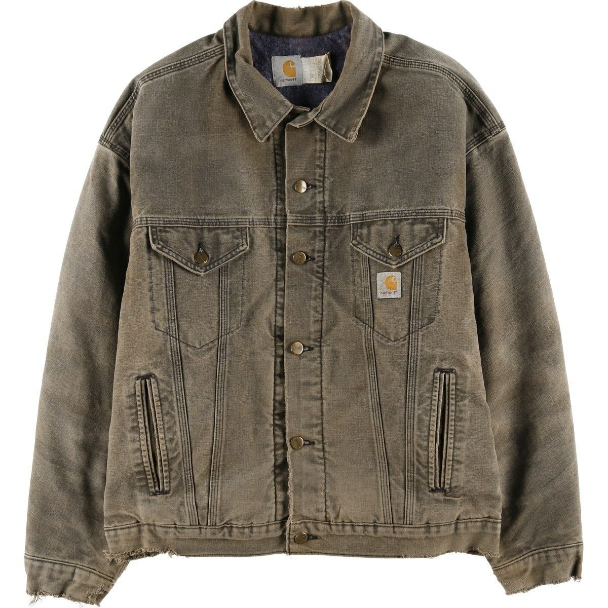 古着 90年代 カーハート Carhartt トラッカージャケット ダックワーク