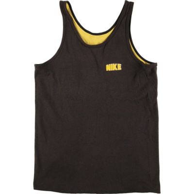NIKE プリントタンクトップ紺タグL ヴィンテージカマボコロゴ