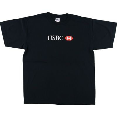 古着 00年代 ギルダン GILDAN HSBC アドバタイジングTシャツ メンズL相当 /eaa429544 【中古】 【240722】