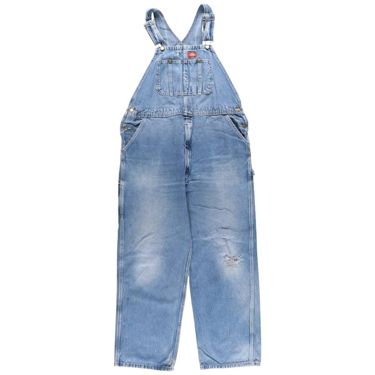 古着 ビッグサイズ ディッキーズ Dickies デニムオーバーオール メンズ