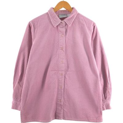 国内外の人気集結！ 古着 carolina レディースM コーデュロイシャツ 長袖 COLOURS シャツ+ブラウス(長袖+七分)
