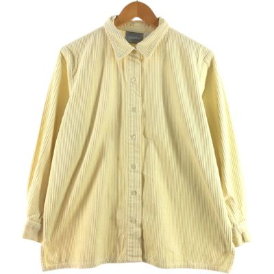 【完売】  クラフトアンドバロー 古着 Croft&Barrow コーデュロイ 長袖 シャツ+ブラウス(長袖+七分)