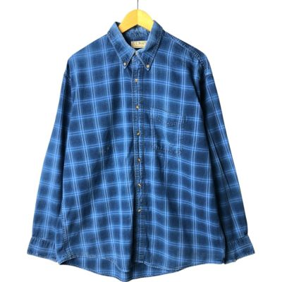 ヴィンテージ　80Ｓ　エルエルビーン　長袖　ボタンダウン　マルチカラーメンズ古着 L.L.Bean 古着 80年代 エルエルビーン 長袖 ボタンダウン