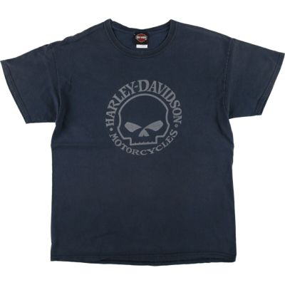 古着 ハーレーダビッドソン Harley-Davidson ドクロ柄 スカル柄