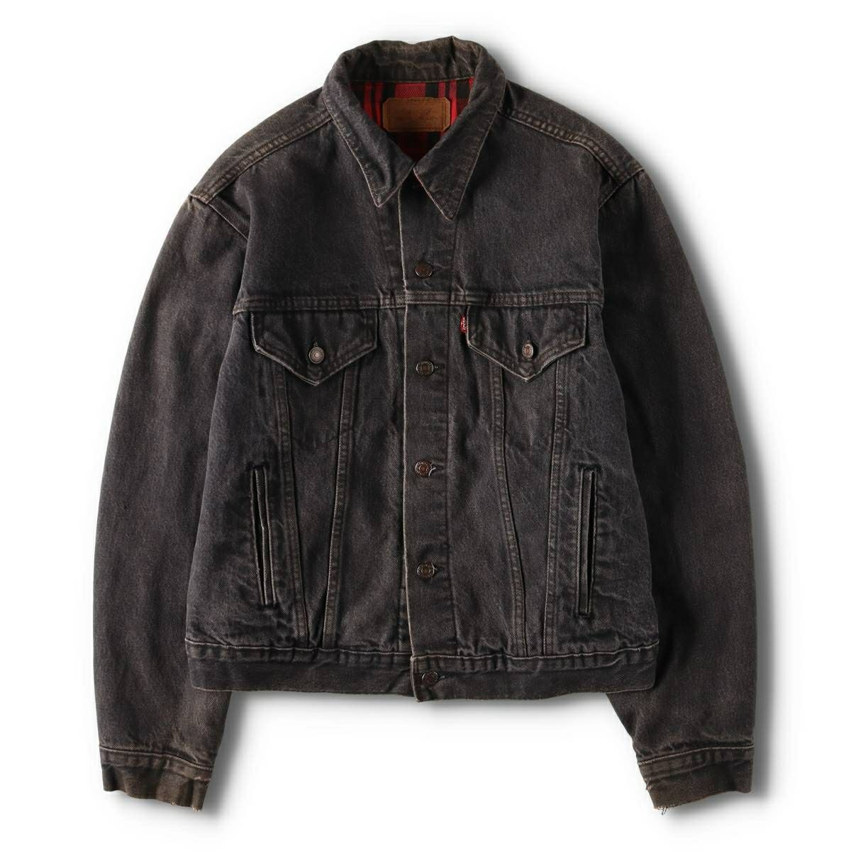 古着 80年代 リーバイス Levi's 75505-0259 先染め ブラック デニム