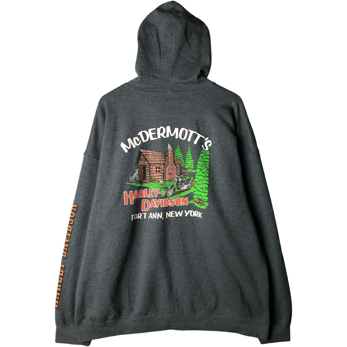 古着 ハーレーダビッドソン Harley-Davidson スウェットフルジップ
