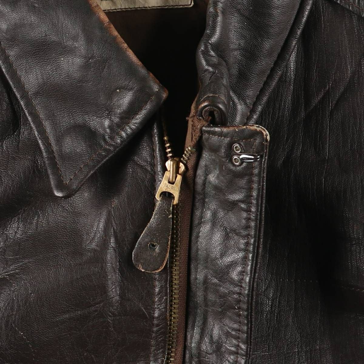 古着 90年代 米軍実品 A-2 レザーフライトジャケット USA製 44R メンズ