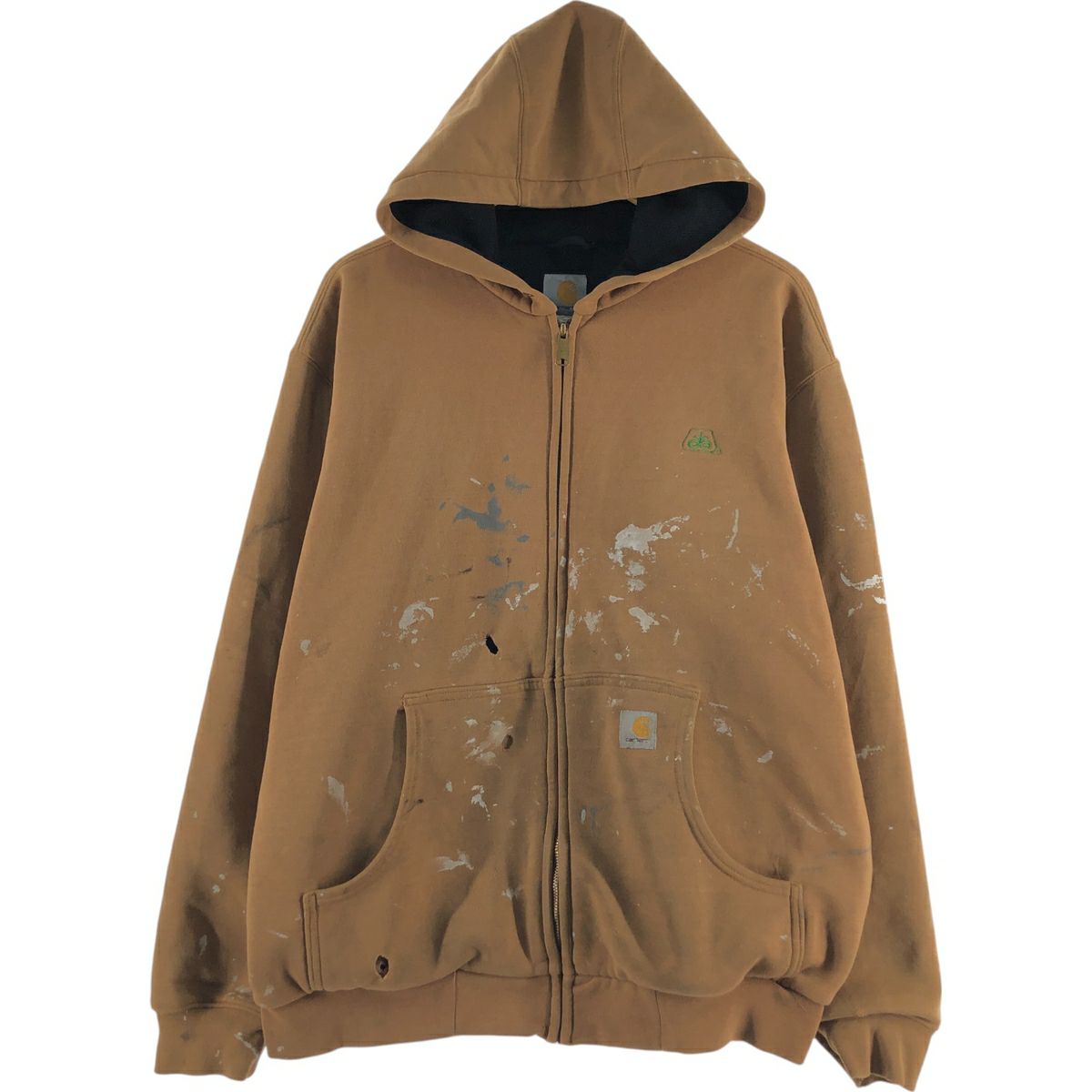 古着 カーハート Carhartt キルティングライナー スウェットフルジップ  