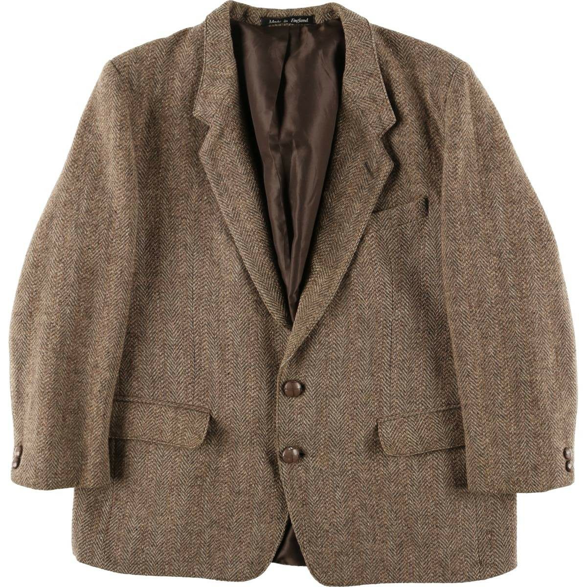 古着 MOORES Harris Tweed ハリスツイード ウールテーラードジャケット