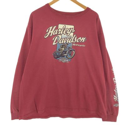 古着 00年代 ハーレーダビッドソン Harley-Davidson ロングTシャツ ロンT USA製 メンズXL相当 /eaa466199 【中古】 【240723】 ss2503_30