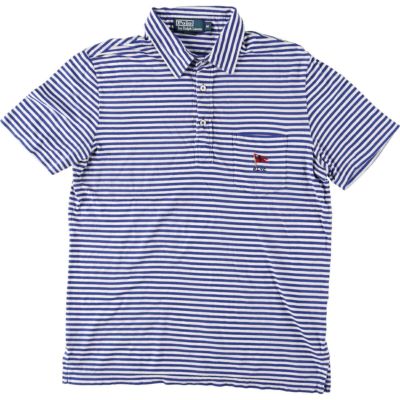 古着 ラルフローレン Ralph Lauren POLO by Ralph Lauren 半袖 ボーダー ポロシャツ レディースM /eaa369119 【中古】 【230910】【エルル】 ss2503_50