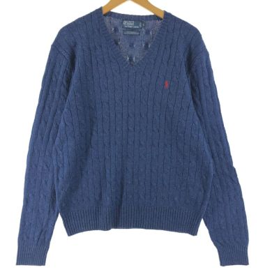 古着 ラルフローレン Ralph Lauren POLO by Ralph Lauren ケーブル編み