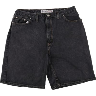 【新品未使用】SOUTHPOLE W32 ハーフパンツ 古着 サウスポール SOUTHPOLE ブラックデニムショーツ ハーフ