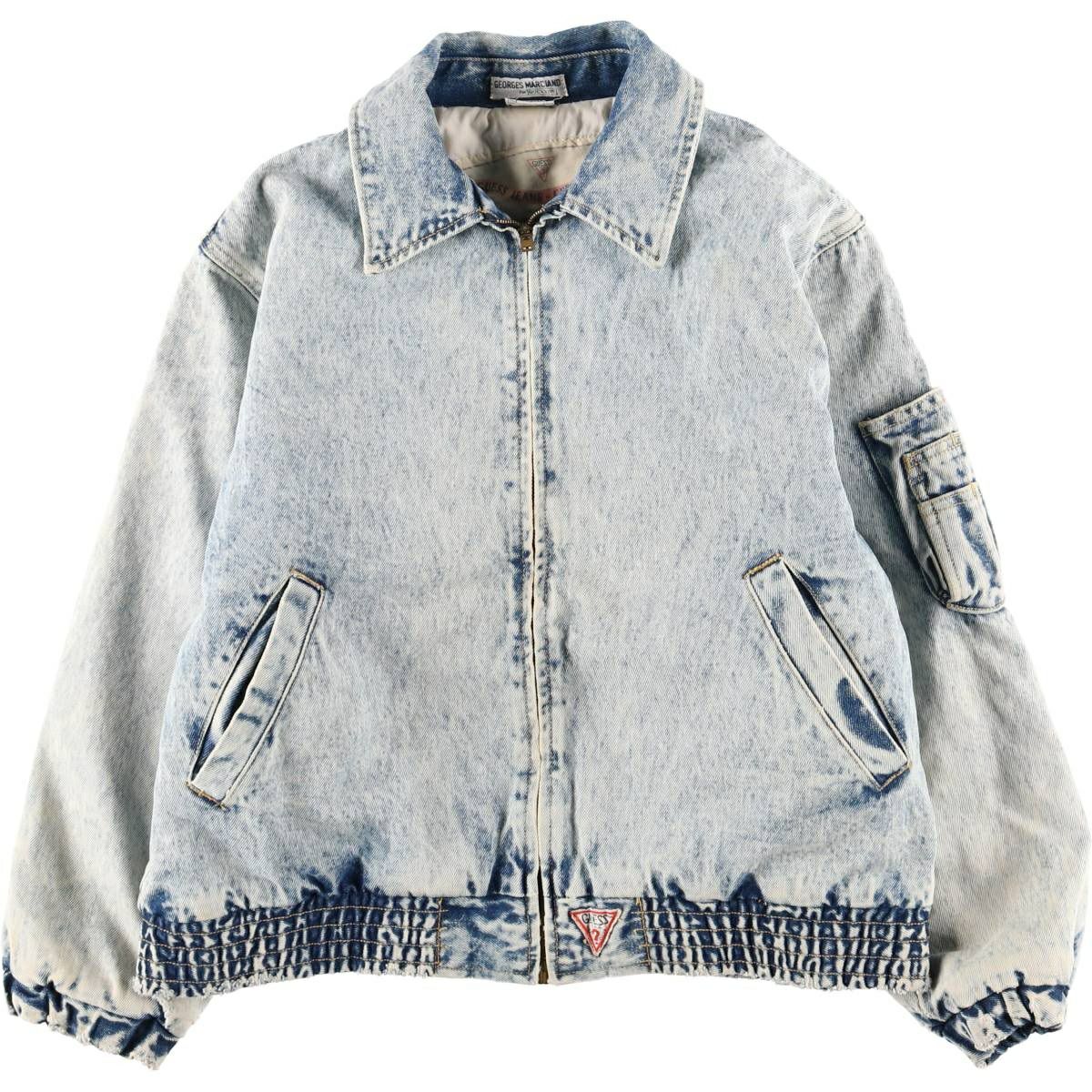 古着 90年代 ゲス Guess BY GEORGES MARCIANO バックプリント 星条旗柄