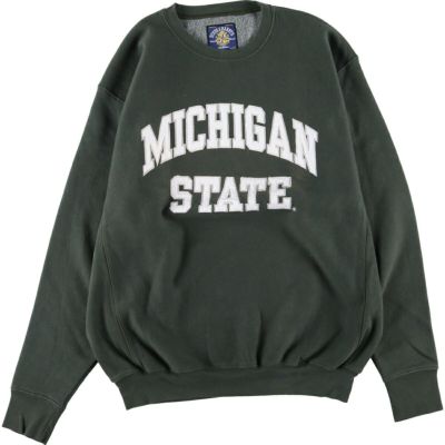 古着 STEVE&BARRYS MICHIGAN STATE リバースウィーブタイプ ミシガン