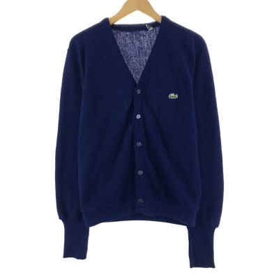 古着 70年代 ラコステ LACOSTE IZOD アクリルニットカーディガン