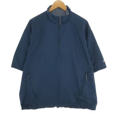 古着 ナイキ NIKE GOLF ゴルフ 半袖 ハーフジップ ウォーム