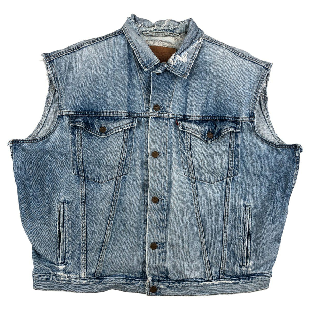 古着 90～00年代 リーバイス Levis カットオフ デニムベスト カナダ製